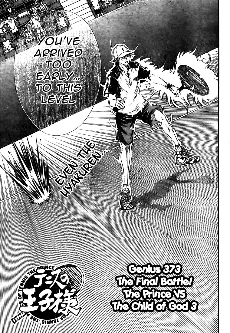 Prince of Tennis Chapter 373 page 4 - Chapter 373: The Final Battle! The Prince Vs The Child Of God -3-