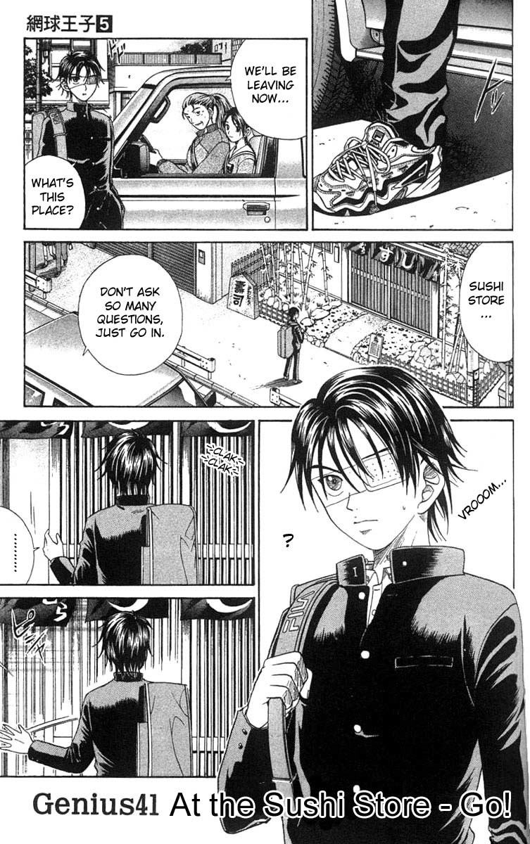 Prince of Tennis Chapter 41 page 1 - Chapter 41: At the Sushi Store - Go!