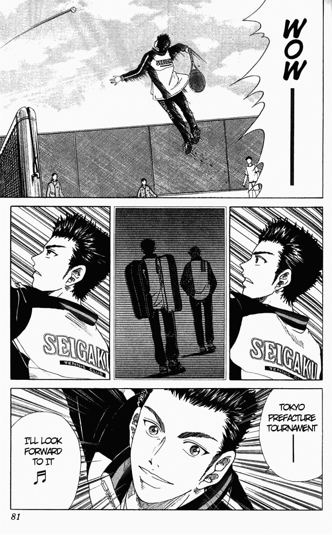 Prince of Tennis Chapter 46 page 13 - Chapter 46: Practice Heating Up! Half-court vs. Full-court, 5 Point Match 1
