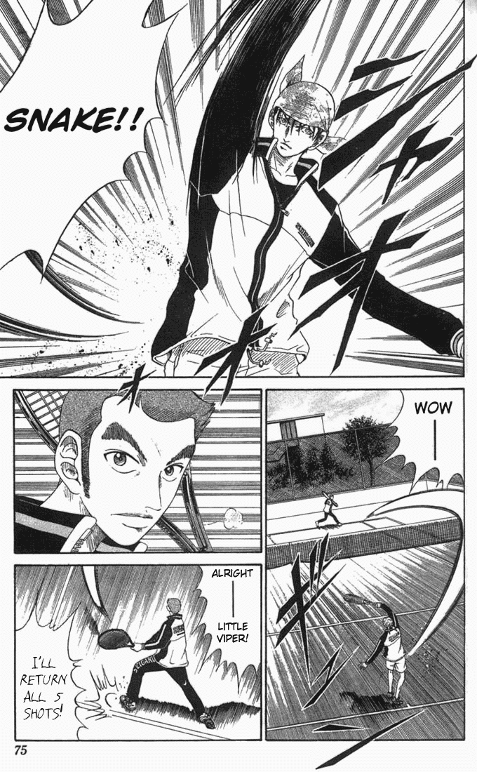 Prince of Tennis Chapter 46 page 7 - Chapter 46: Practice Heating Up! Half-court vs. Full-court, 5 Point Match 1