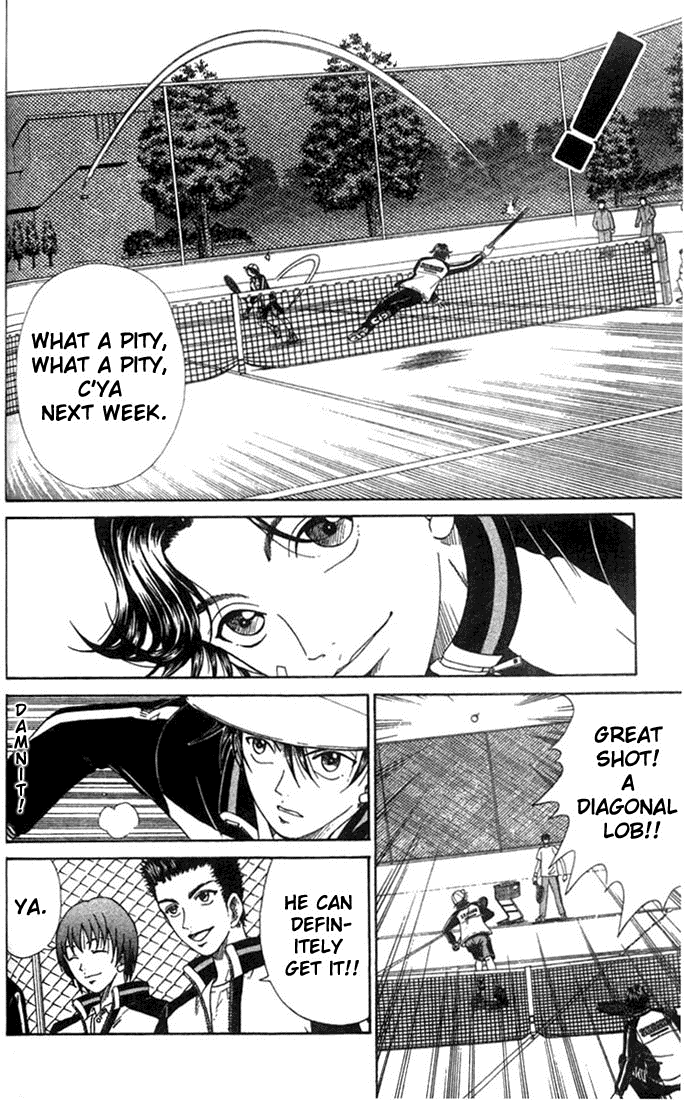 Prince of Tennis Chapter 47 page 10 - Chapter 47: Heated Training! Half-Court vs. Full-Court, A Match Of 5 Balls 2
