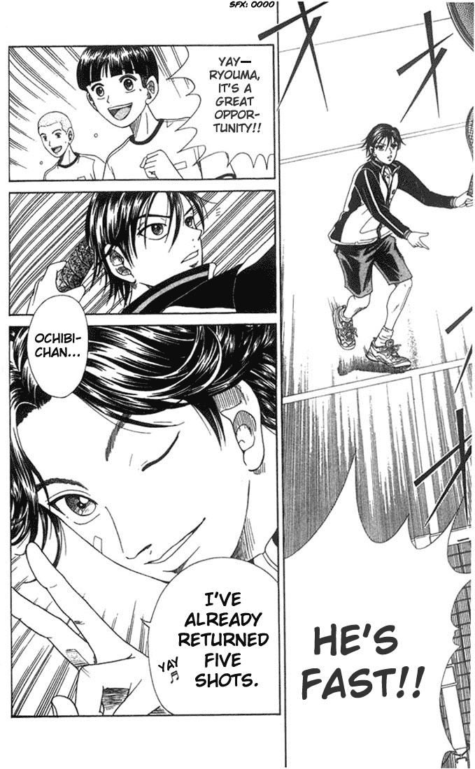 Prince of Tennis Chapter 47 page 13 - Chapter 47: Heated Training! Half-Court vs. Full-Court, A Match Of 5 Balls 2