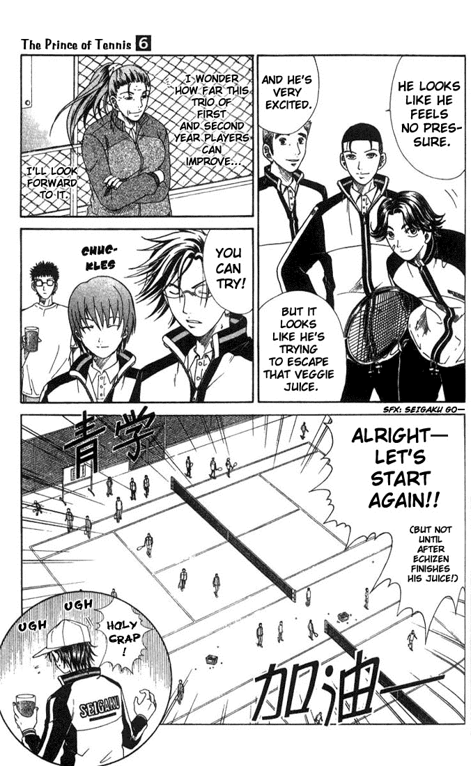 Prince of Tennis Chapter 47 page 18 - Chapter 47: Heated Training! Half-Court vs. Full-Court, A Match Of 5 Balls 2