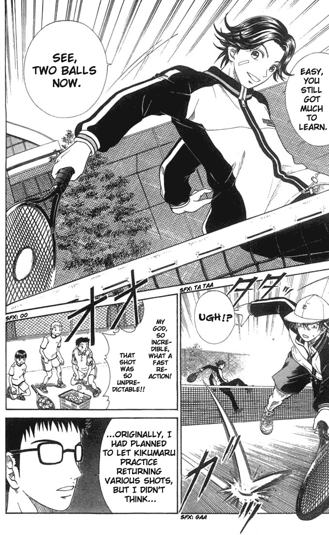 Prince of Tennis Chapter 47 page 6 - Chapter 47: Heated Training! Half-Court vs. Full-Court, A Match Of 5 Balls 2