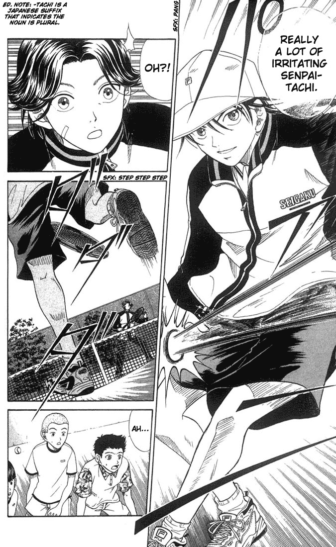 Prince of Tennis Chapter 47 page 8 - Chapter 47: Heated Training! Half-Court vs. Full-Court, A Match Of 5 Balls 2