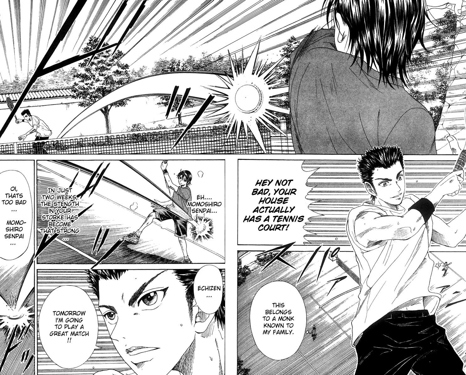 Prince of Tennis Chapter 48 page 16 - Chapter 48: The Day Before The Tokyo Tournament - Karupin's Big Venture -
