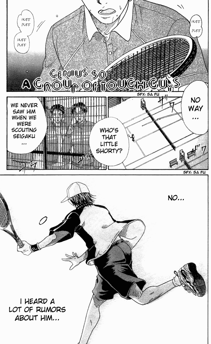 Prince of Tennis Chapter 50 page 1 - Chapter 50: A Group Of Tough Guys