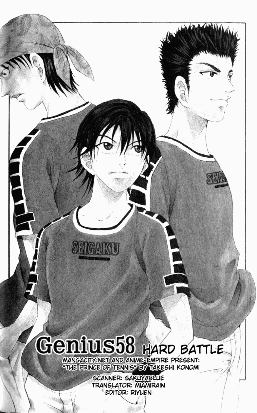 Prince of Tennis Chapter 58 page 1 - Chapter 58: Hard Battle