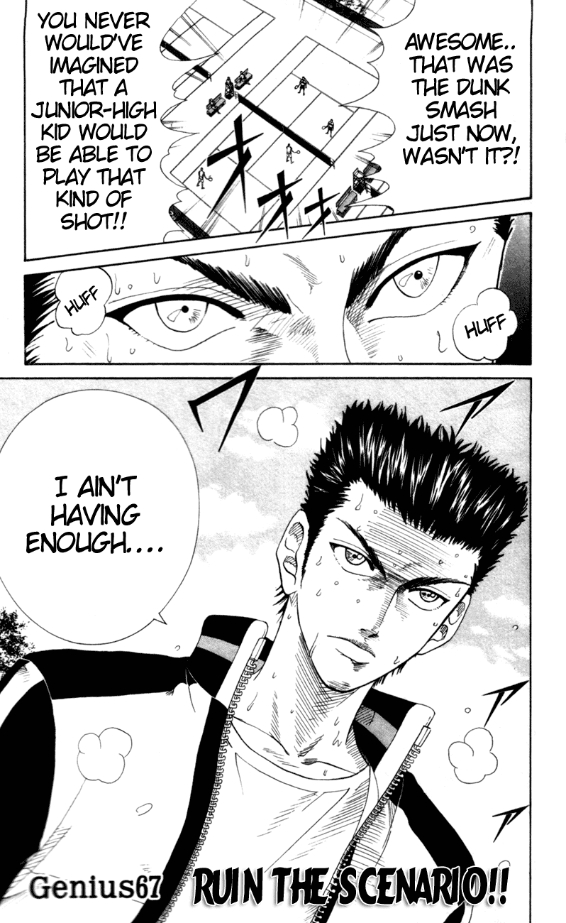 Prince of Tennis Chapter 67 page 1 - Chapter 67: Ruin The Scenario!!