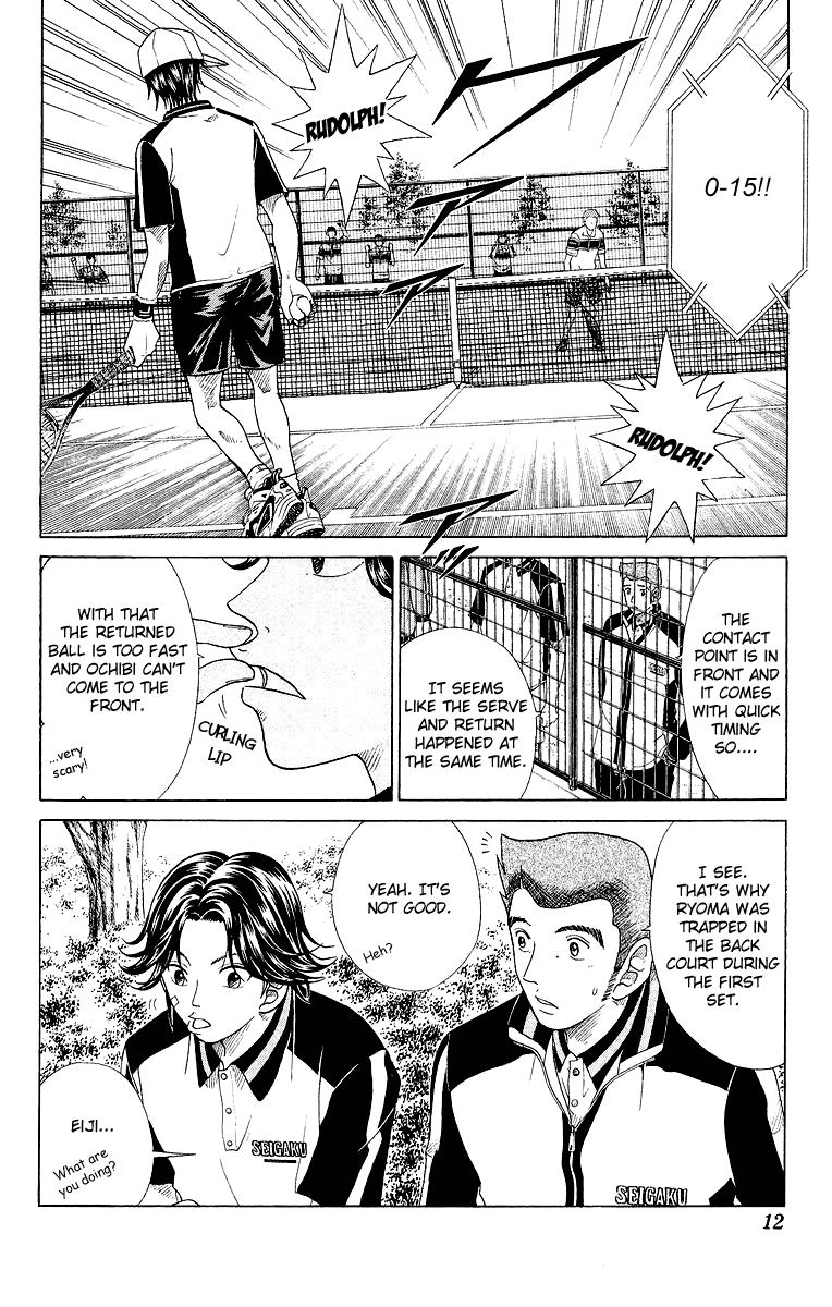 Prince of Tennis Chapter 70 page 12 - Chapter 70: Gaze at the Target!