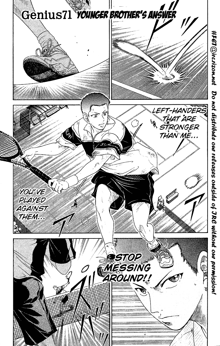 Prince of Tennis Chapter 71 page 1 - Chapter 71: Younger Brother's Answer