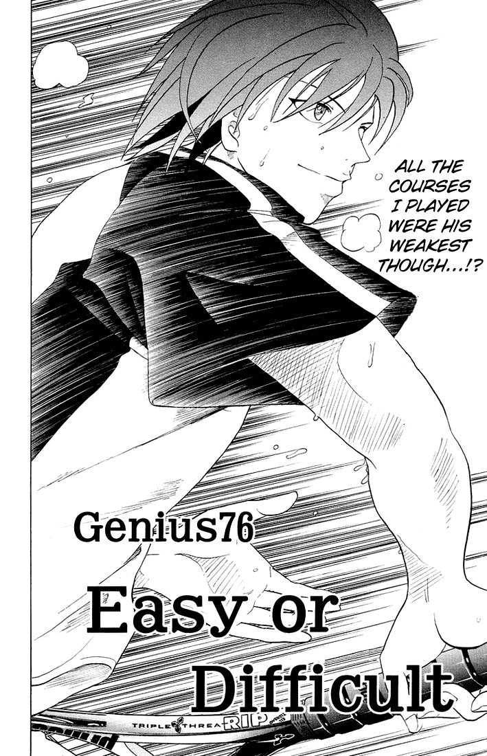 Prince of Tennis Chapter 76 page 2 - Chapter 76: Easy or Difficult