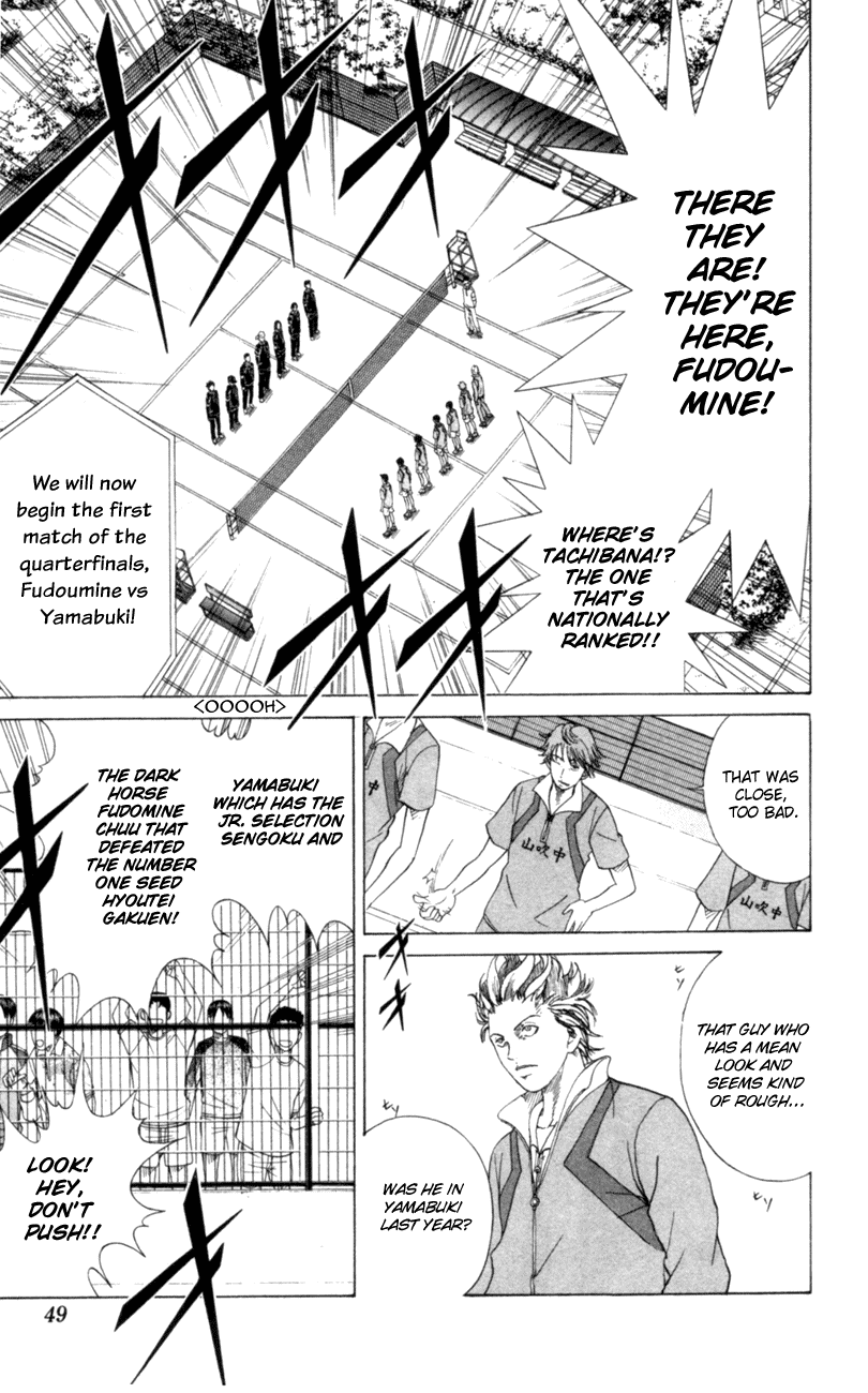 Prince of Tennis Chapter 90 page 7 - Chapter 90: ~ Quarterfinal Match 1 ~ Fudoumine vs Yamabuki
