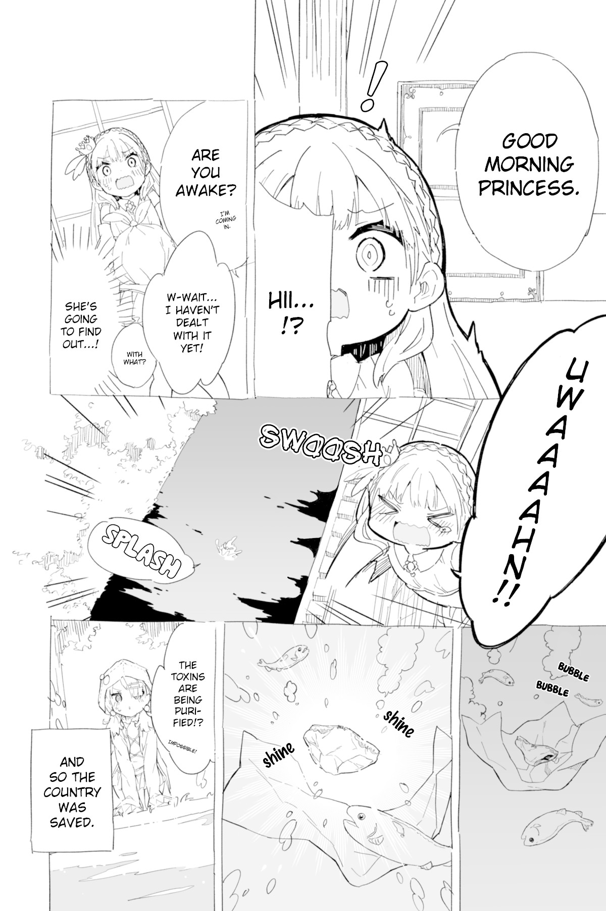 Princess, Is That Holy Water? Chapter 3 page 4 - Chapter 3: The Tale of How the Princess Saved the Country by Wetting Her Bed