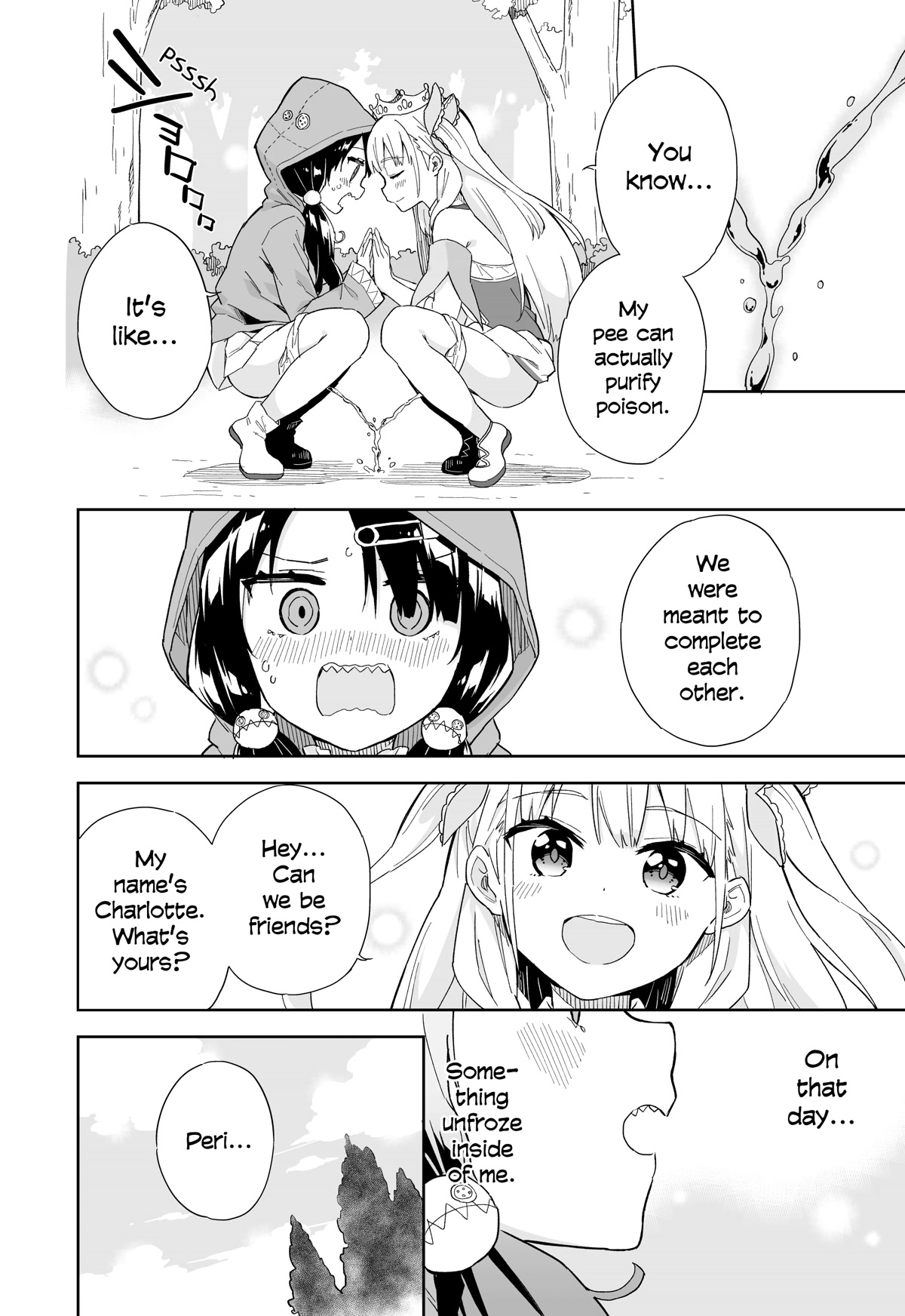 Princess, Is That Holy Water? Chapter 8 page 4 - Chapter 8: The Tale between the Girl whose P** is a Miracle Elixir and the Girl whose P** is a Deadly Poison
