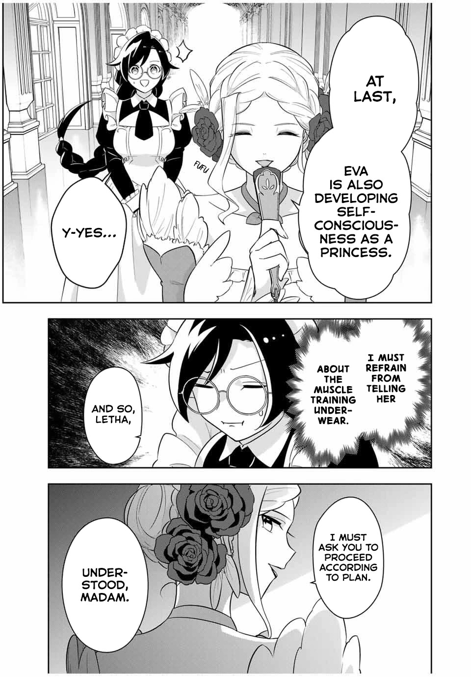 Princess Reincarnation ~ The Legendary Arch Mage (♂) becomes a Princess Knight and creates a Legendary Order of Lady Knights and becomes unrivaled ~ Chapter 2 page 32 - Chapter 2: Keeping my muscle training to a minimum
