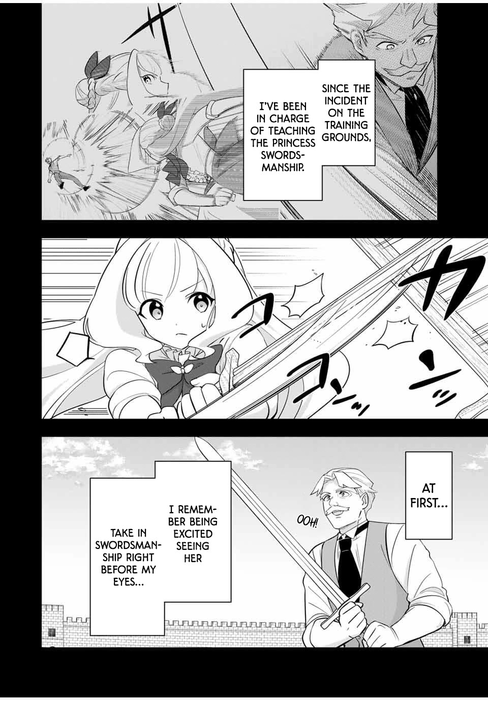 Princess Reincarnation ~ The Legendary Arch Mage (♂) becomes a Princess Knight and creates a Legendary Order of Lady Knights and becomes unrivaled ~ Chapter 2 page 5 - Chapter 2: Keeping my muscle training to a minimum