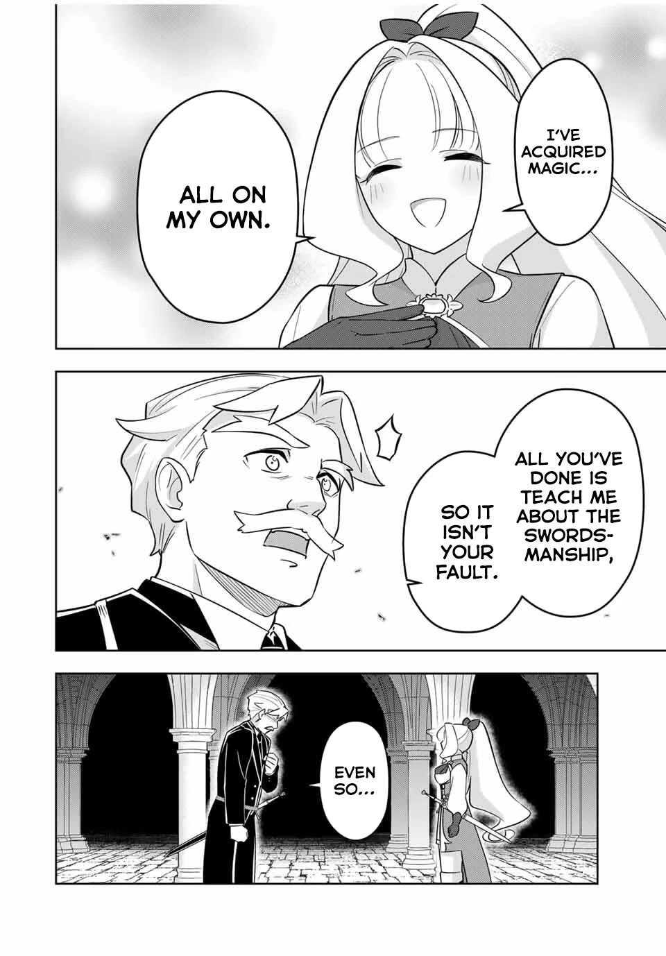 Princess Reincarnation ~ The Legendary Arch Mage (♂) becomes a Princess Knight and creates a Legendary Order of Lady Knights and becomes unrivaled ~ Chapter 2 page 9 - Chapter 2: Keeping my muscle training to a minimum