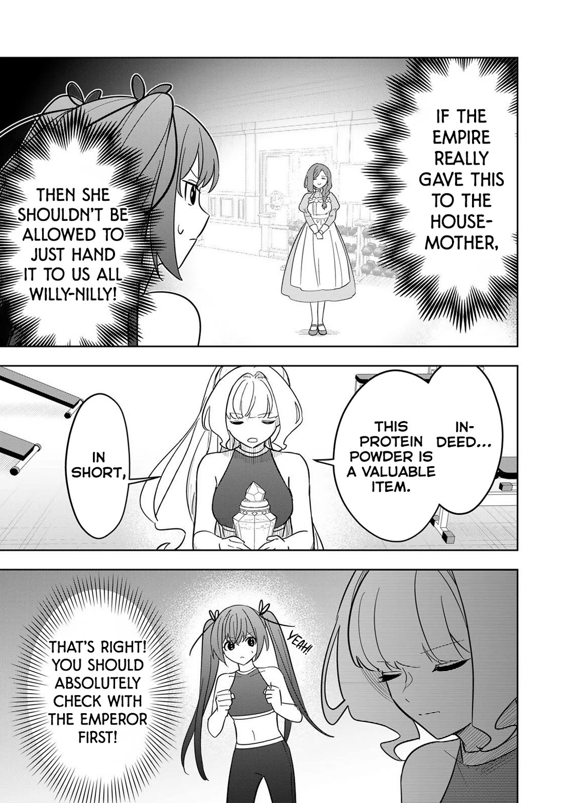 Princess Reincarnation ~ The Legendary Arch Mage (♂) becomes a Princess Knight and creates a Legendary Order of Lady Knights and becomes unrivaled ~ Chapter 20 page 11 - Chapter 20: The protein powder of noble lineage