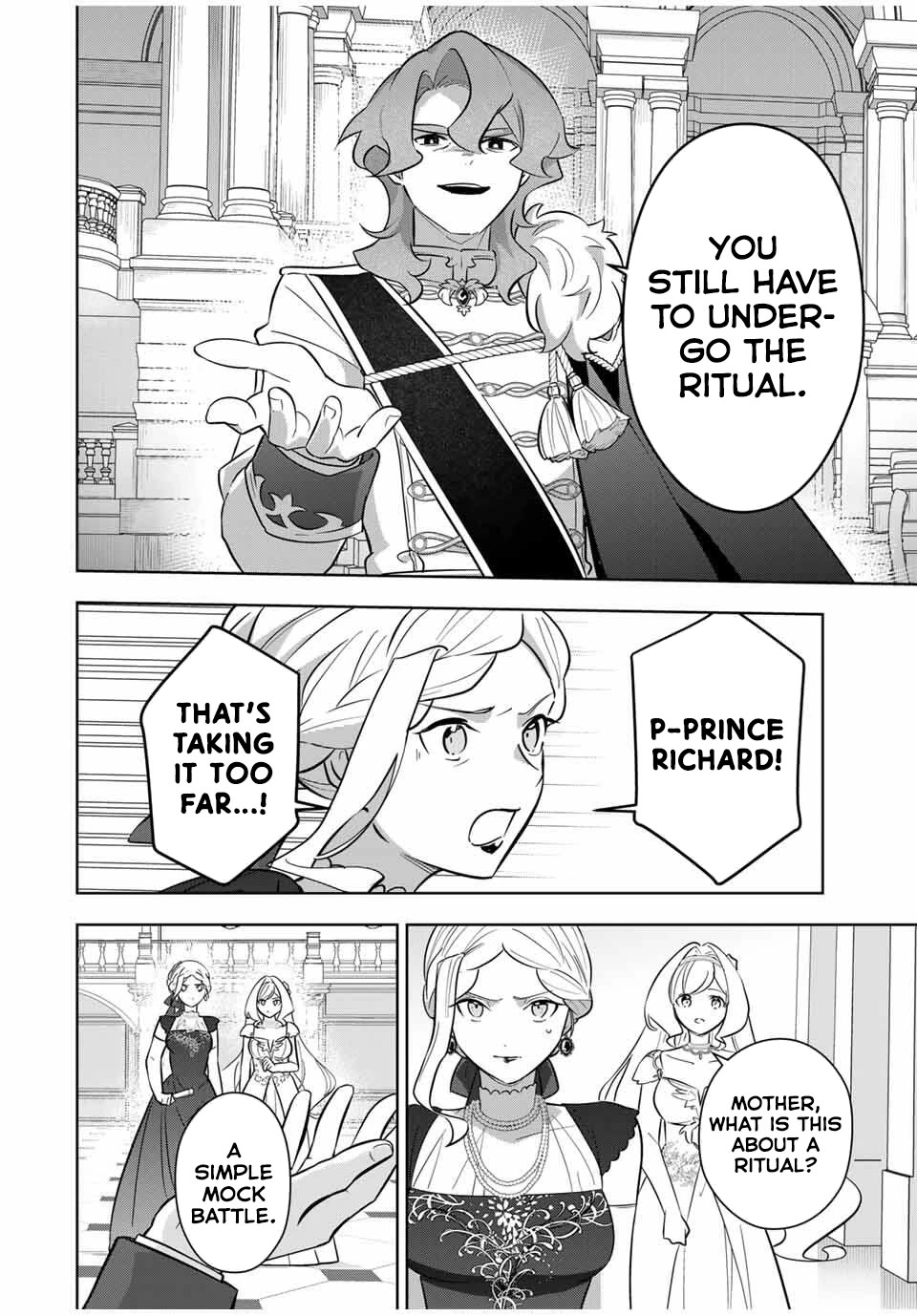Princess Reincarnation ~ The Legendary Arch Mage (♂) becomes a Princess Knight and creates a Legendary Order of Lady Knights and becomes unrivaled ~ Chapter 4 page 6 - Chapter 4: Let's attend the evening party (Debutante)