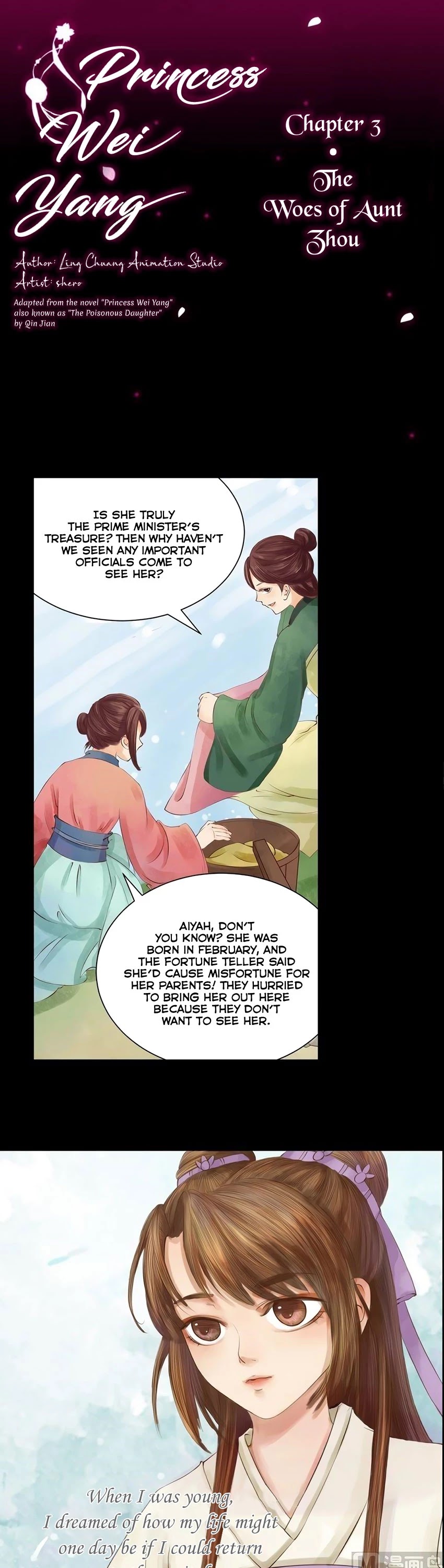 Princess Wei Yang Chapter 3 page 1 - Chapter 3: The Woes of Aunt Zhou