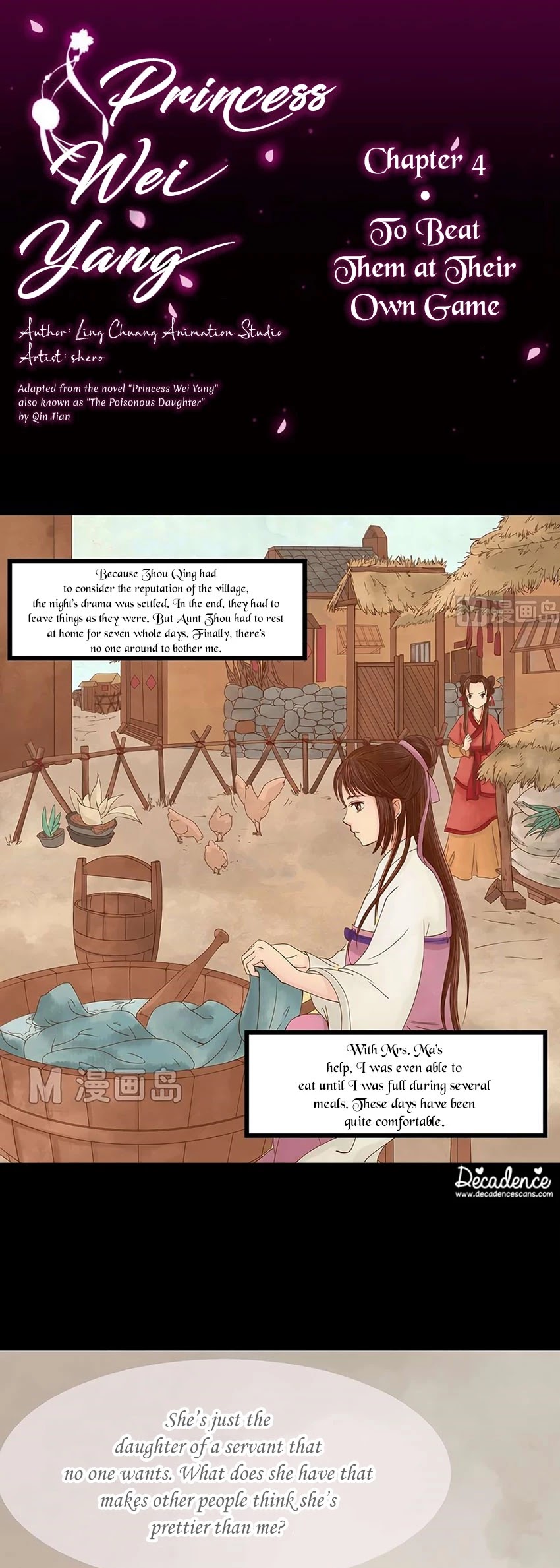 Princess Wei Yang Chapter 4 page 1 - Chapter 4: To Beat Them at Their Own Game