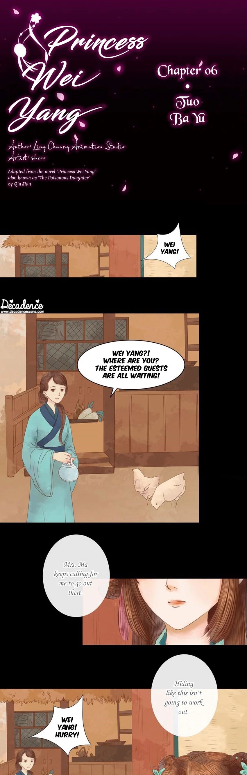 Princess Wei Yang Chapter 6 page 1 - Chapter 6: Tuo Bao Yu