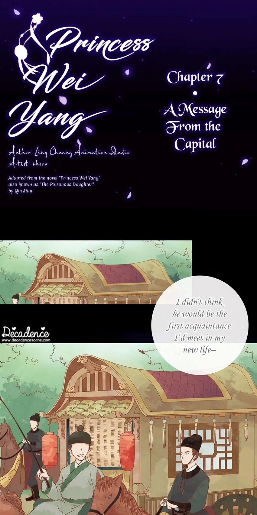 Princess Wei Yang Chapter 7 page 1 - Chapter 7: A Message From the Capital