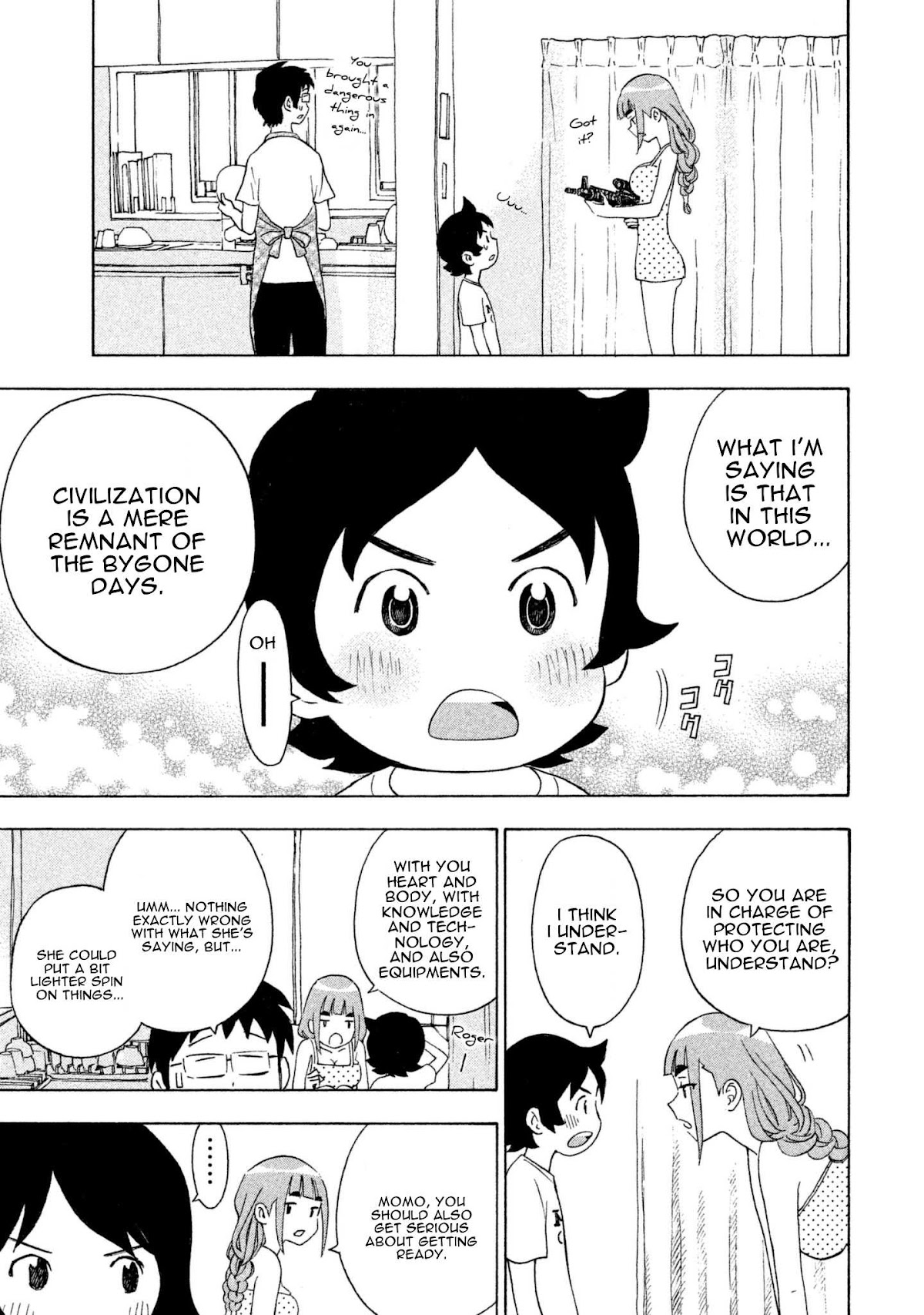 Private Earth Chapter 4 page 7 - Chapter 4: Daretoku "Pointless!!?"