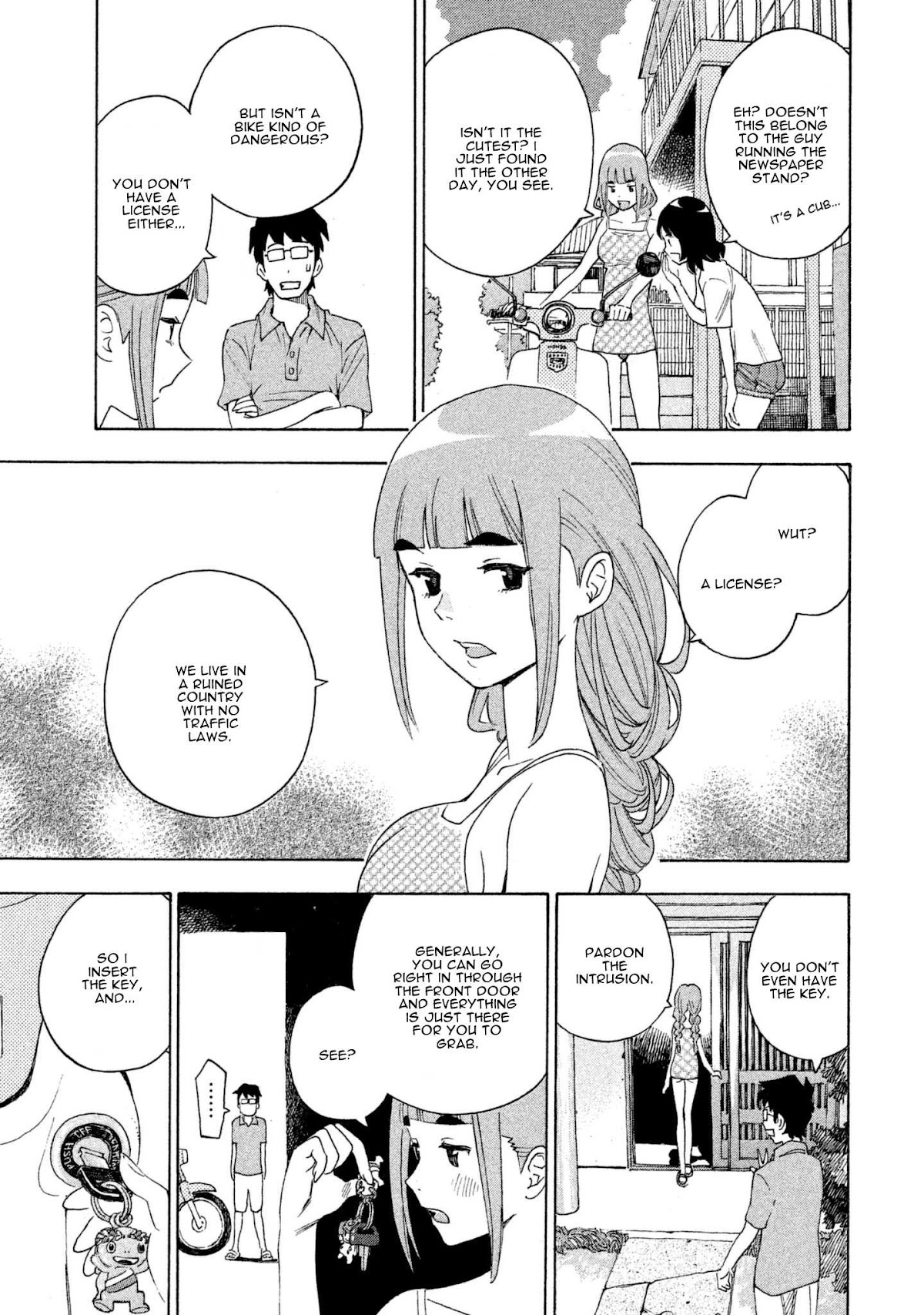 Private Earth Chapter 8 page 15 - Chapter 8: Watashitachi no Tsubasa "Our Wings"