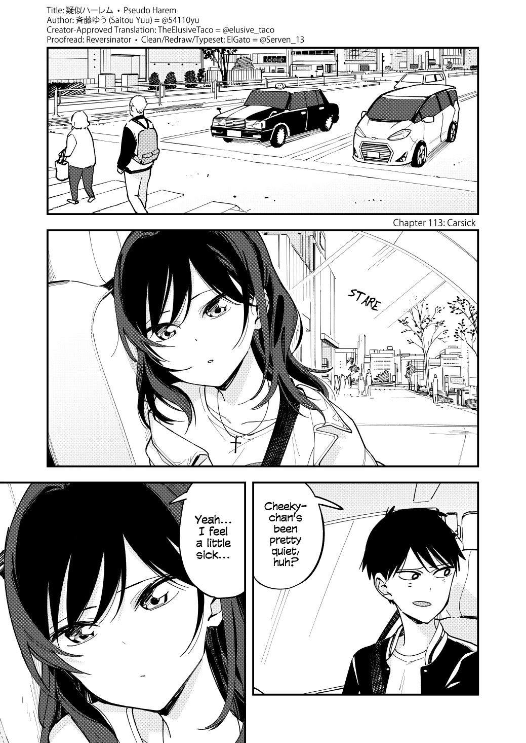 Pseudo Harem Chapter 113 page 1 - Chapter 113: Carsick