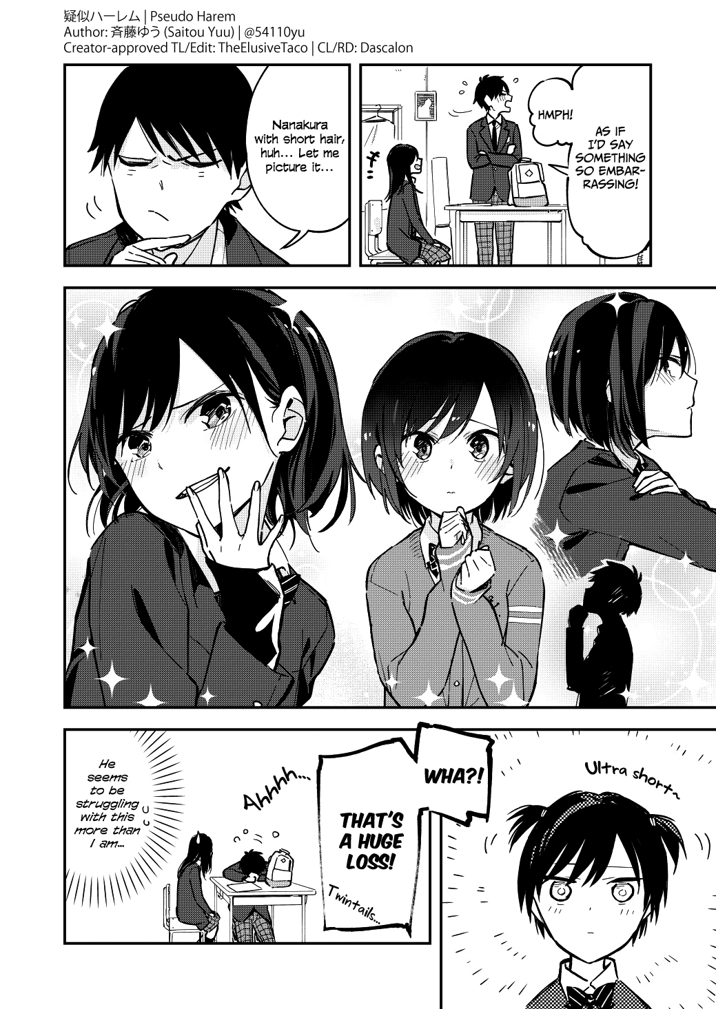 Pseudo Harem Chapter 34 page 2 - Chapter 34: Hairstyle