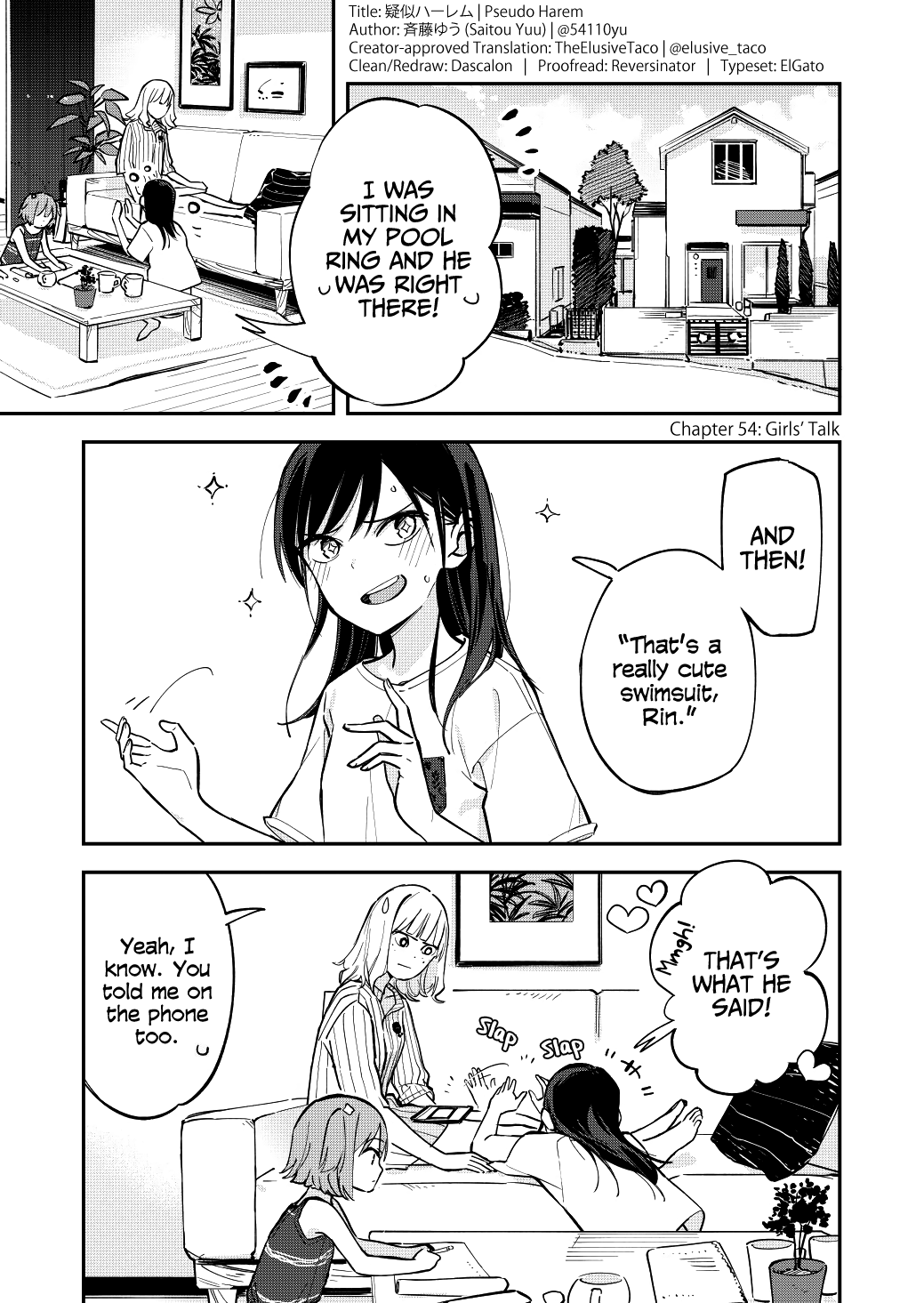 Pseudo Harem Chapter 54 page 1 - Chapter 54: Girls' Talk