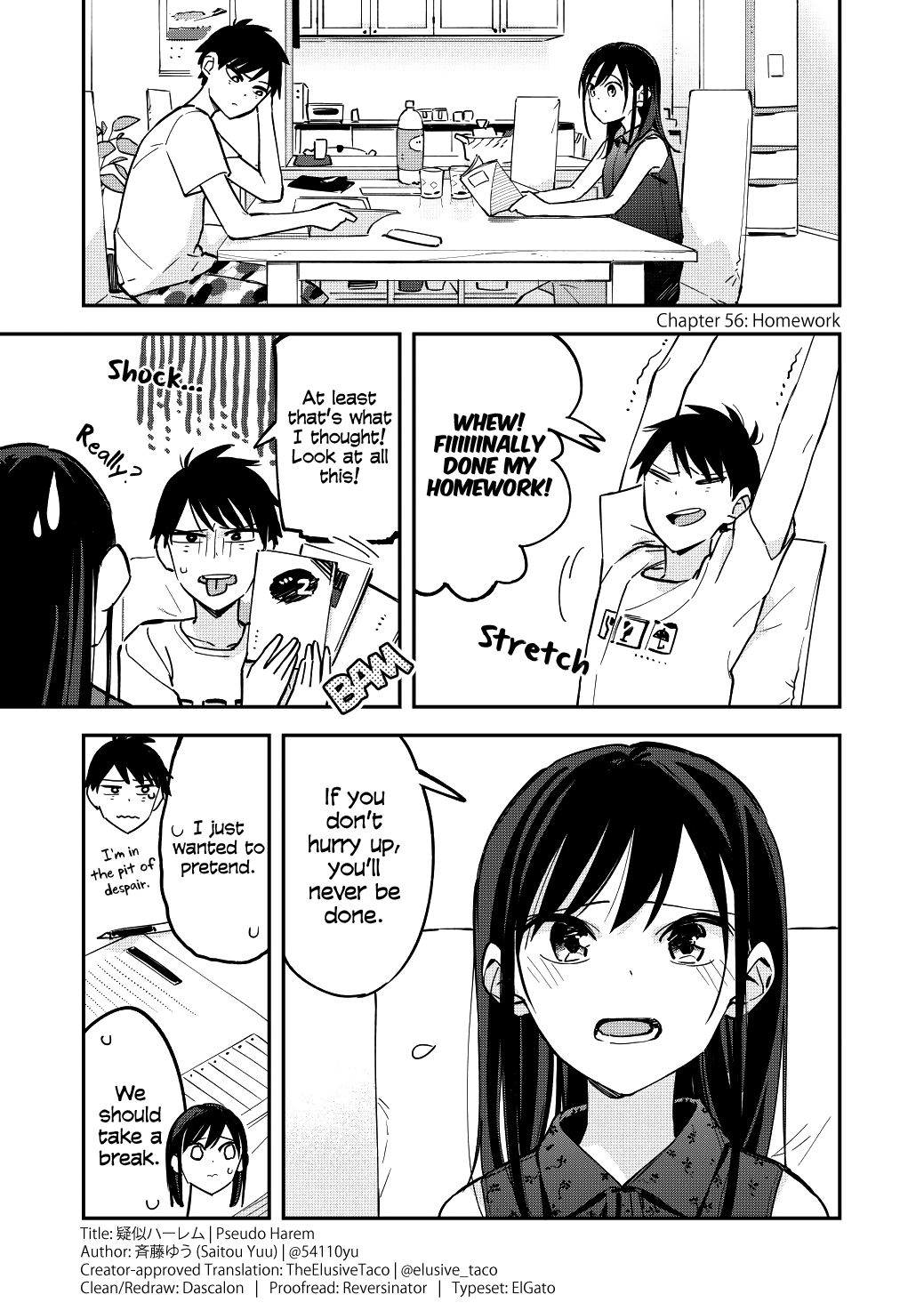 Pseudo Harem Chapter 56 page 1 - Chapter 56: Homework