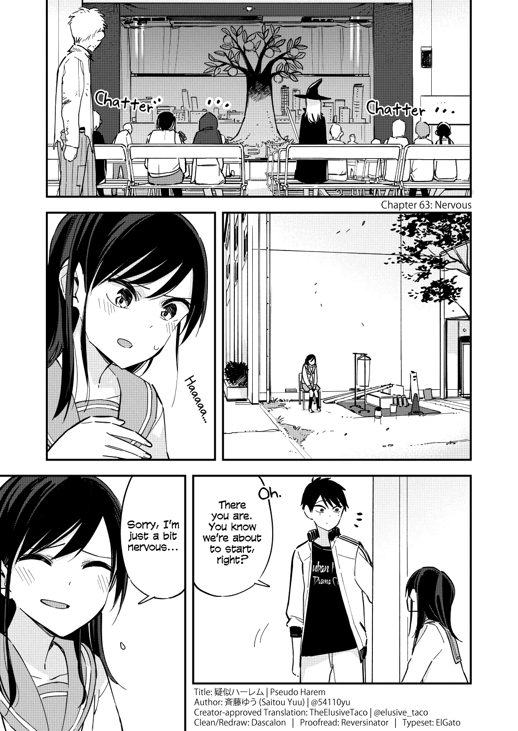 Pseudo Harem Chapter 63 page 1 - Chapter 63: Nervous