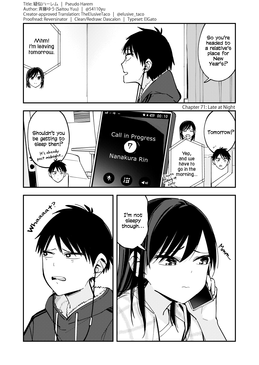 Pseudo Harem Chapter 71 page 1 - Chapter 71: Late at Night