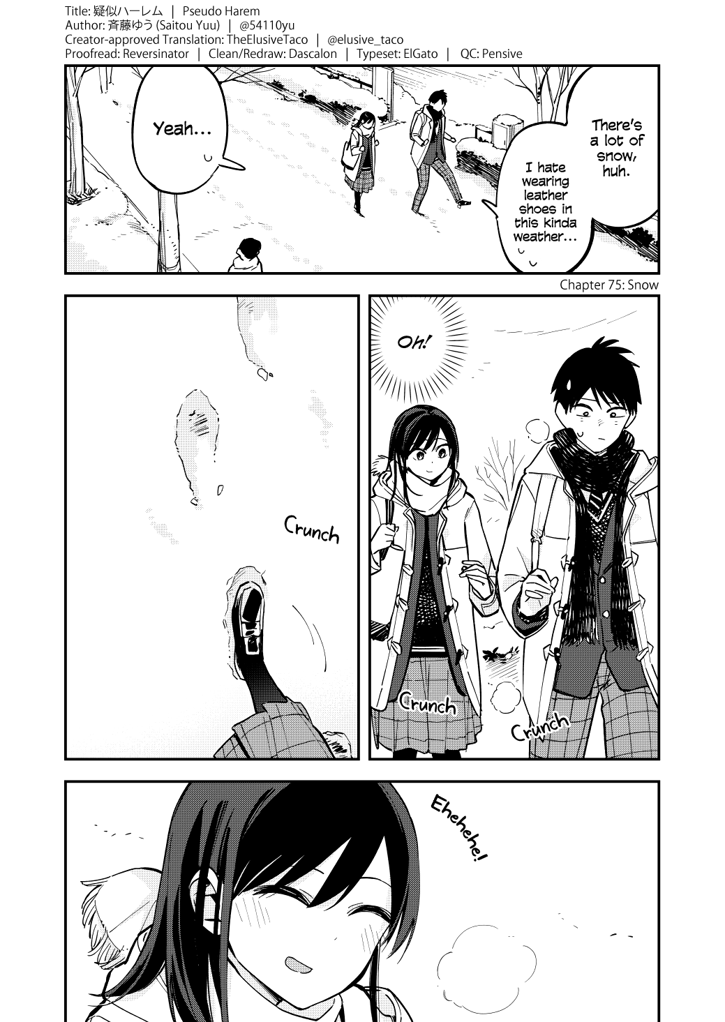 Pseudo Harem Chapter 75 page 1 - Chapter 75: Snow