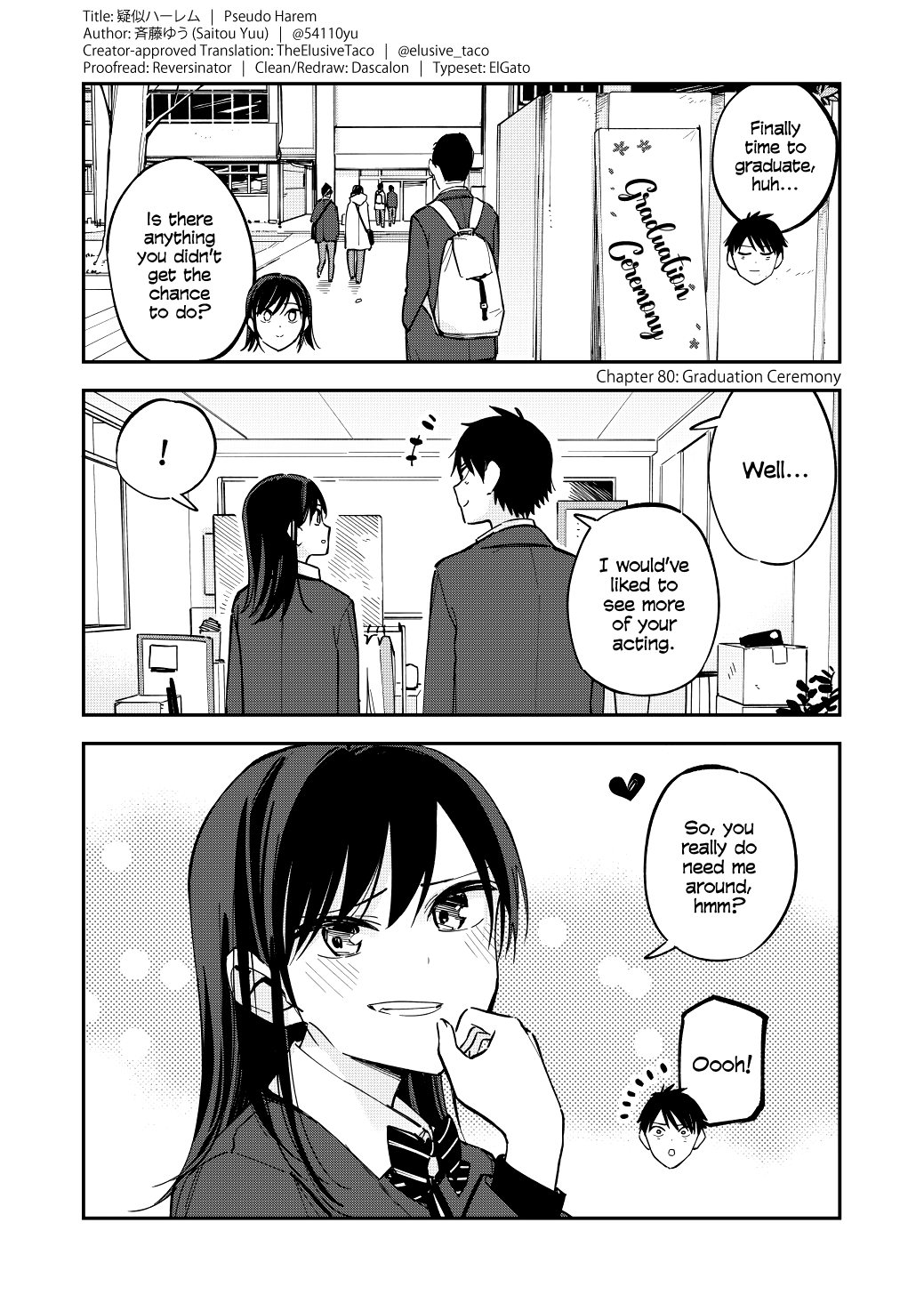 Pseudo Harem Chapter 80 page 1 - Chapter 80: Graduation Ceremony