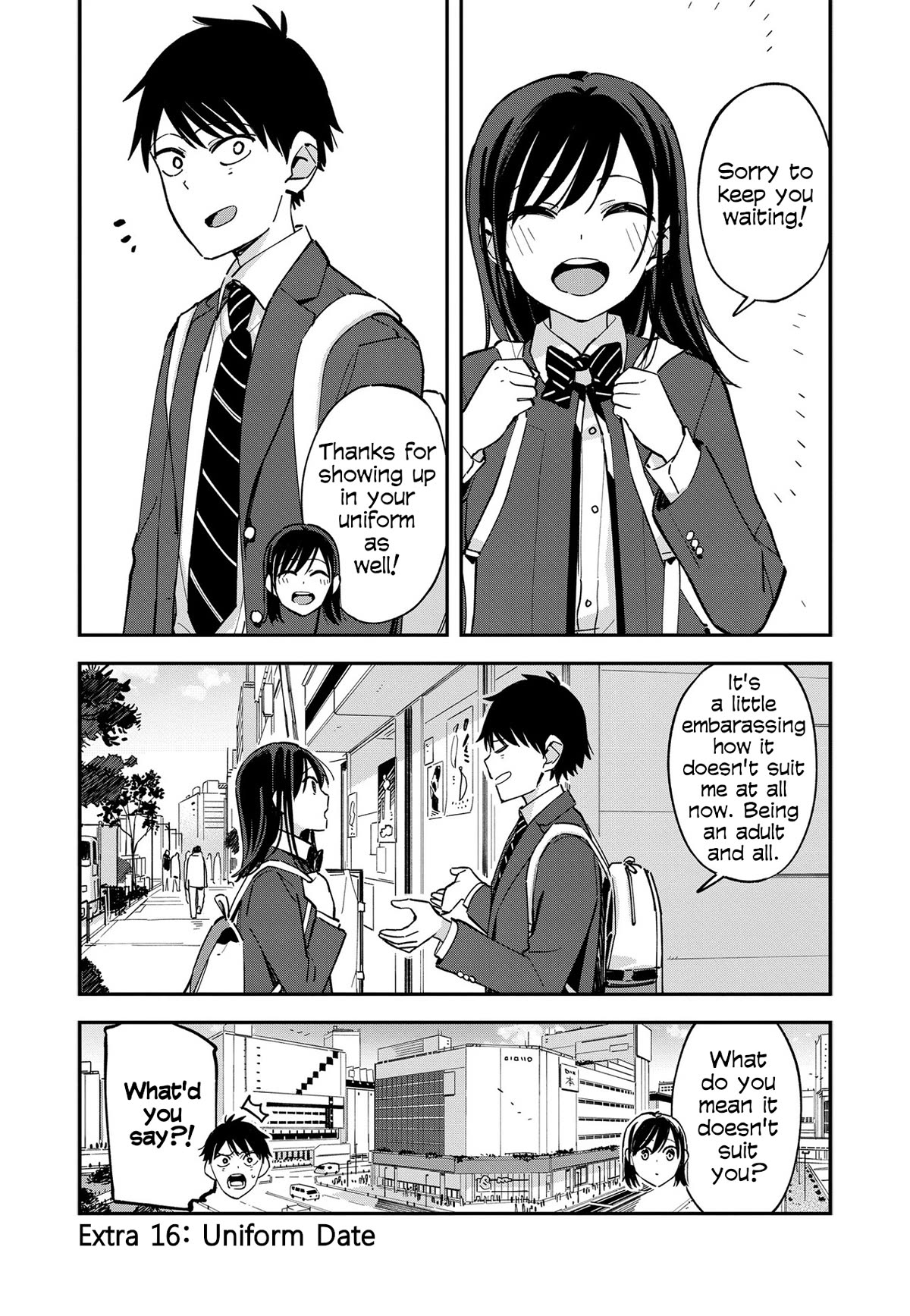Pseudo Harem Chapter 84.5 page 1 - Chapter 84.5: Extra 16: Uniform Date