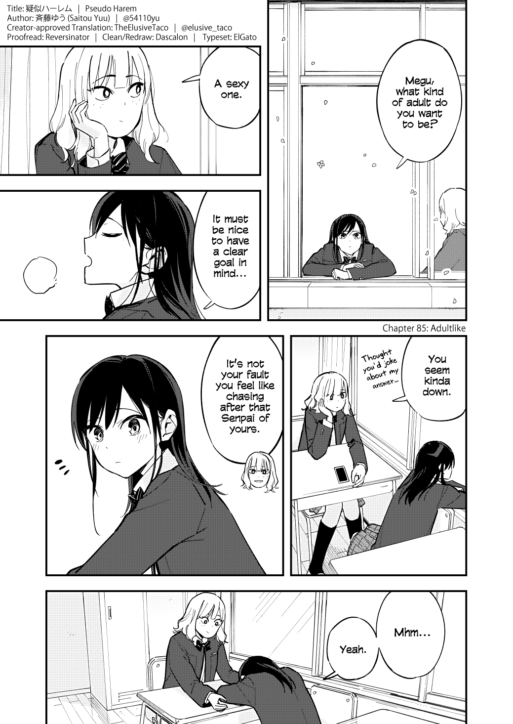Pseudo Harem Chapter 85 page 1 - Chapter 85: Adultlike