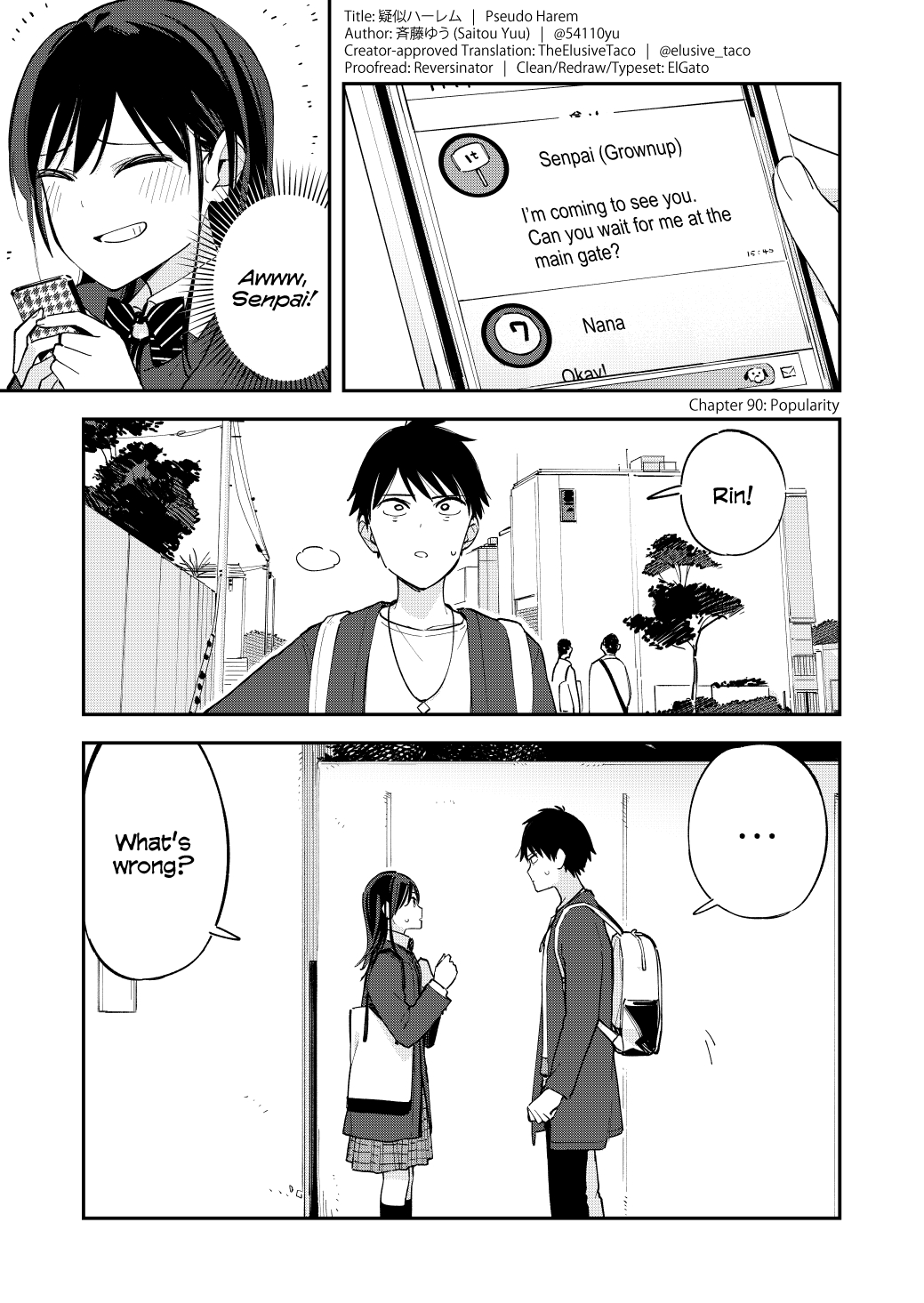 Pseudo Harem Chapter 90 page 1 - Chapter 90: Popularity