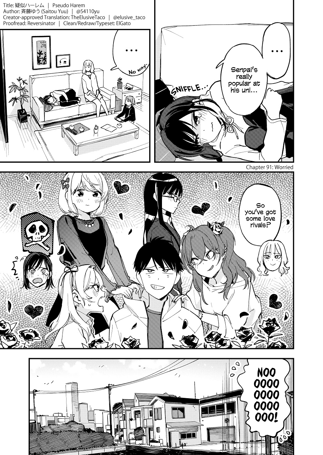 Pseudo Harem Chapter 91 page 1 - Chapter 91: Worried