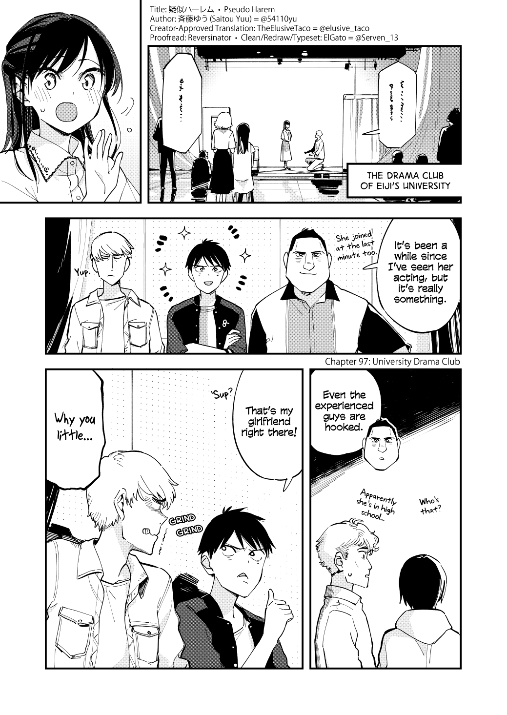 Pseudo Harem Chapter 97 page 1 - Chapter 97: University Drama Club