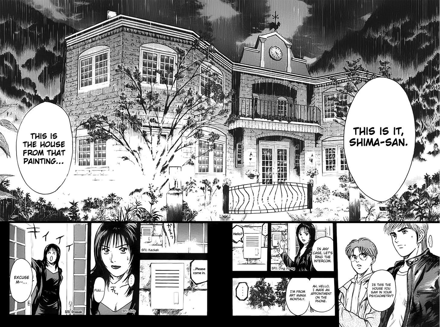 Psychometrer Eiji Chapter 123 page 14 - Chapter 123: Poltergeist Mansion 1