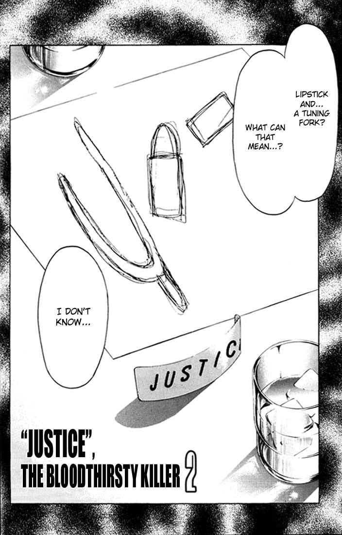Psychometrer Eiji Chapter 47 page 2 - Chapter 47: "Justice", The Bloodthirsty Killer 2