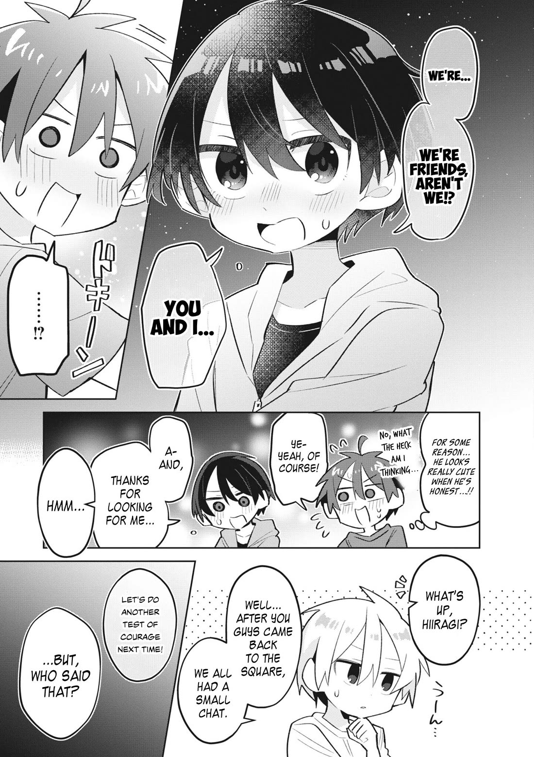 Puberty, an All Boys School!? and Nakano-kun Chapter 10 page 16 - Chapter 10: Suddenly Getting Closer!? A Test of Courage