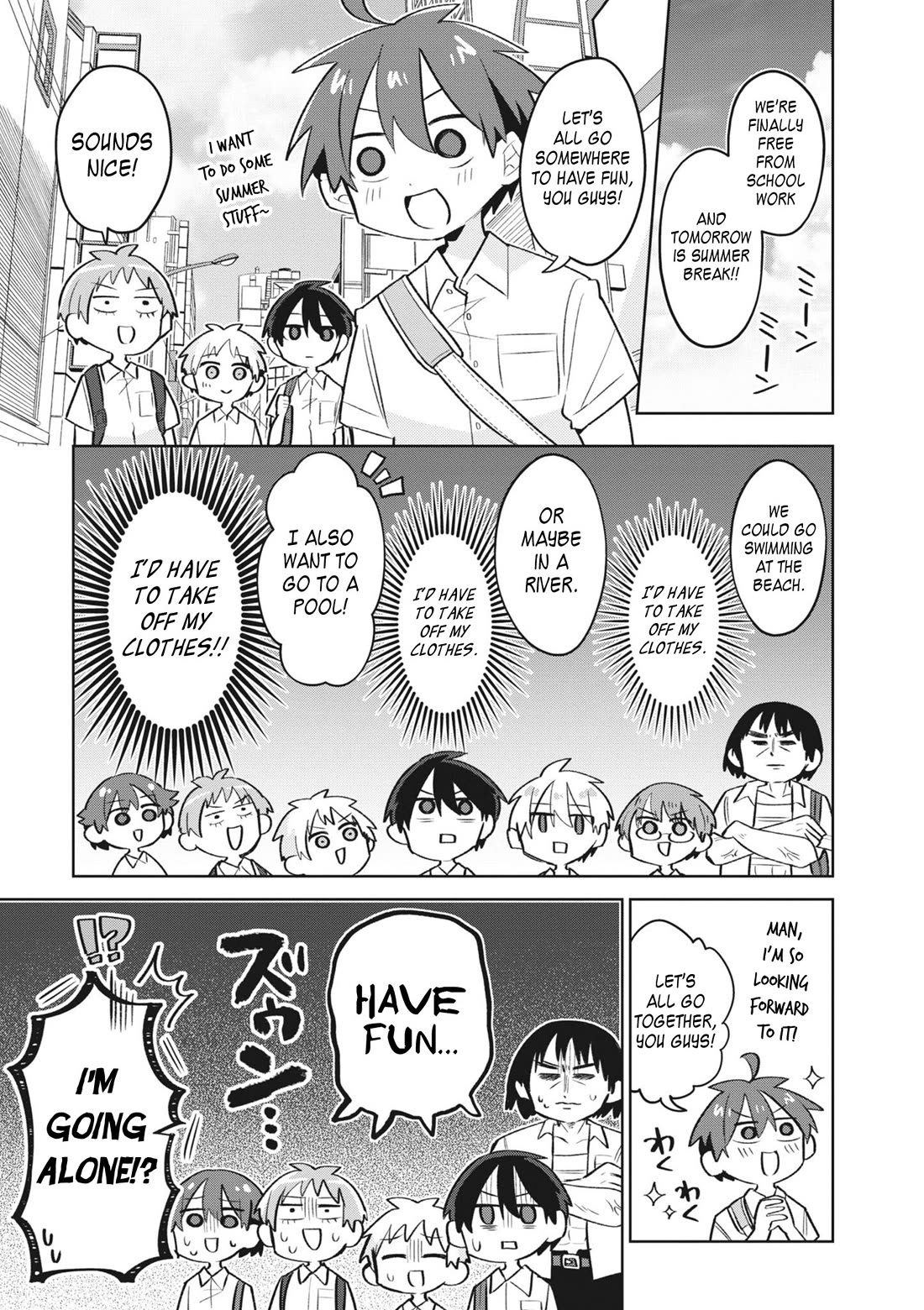 Puberty, an All Boys School!? and Nakano-kun Chapter 10 page 2 - Chapter 10: Suddenly Getting Closer!? A Test of Courage