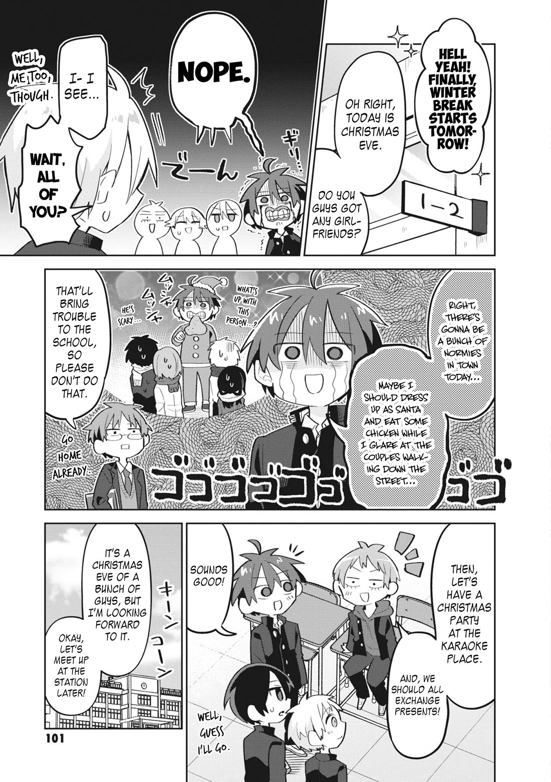 Puberty, an All Boys School!? and Nakano-kun Chapter 14 page 4 - Chapter 14: A Not So Lonely Christmas
