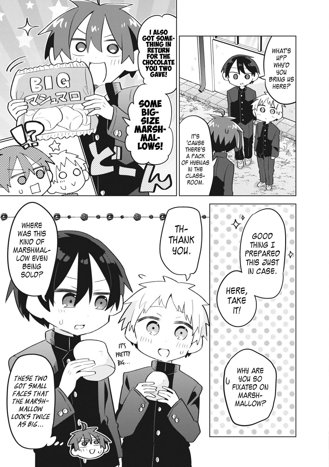 Puberty, an All Boys School!? and Nakano-kun Chapter 16.5 page 14 - Chapter 16.5: Volume 2 Extras
