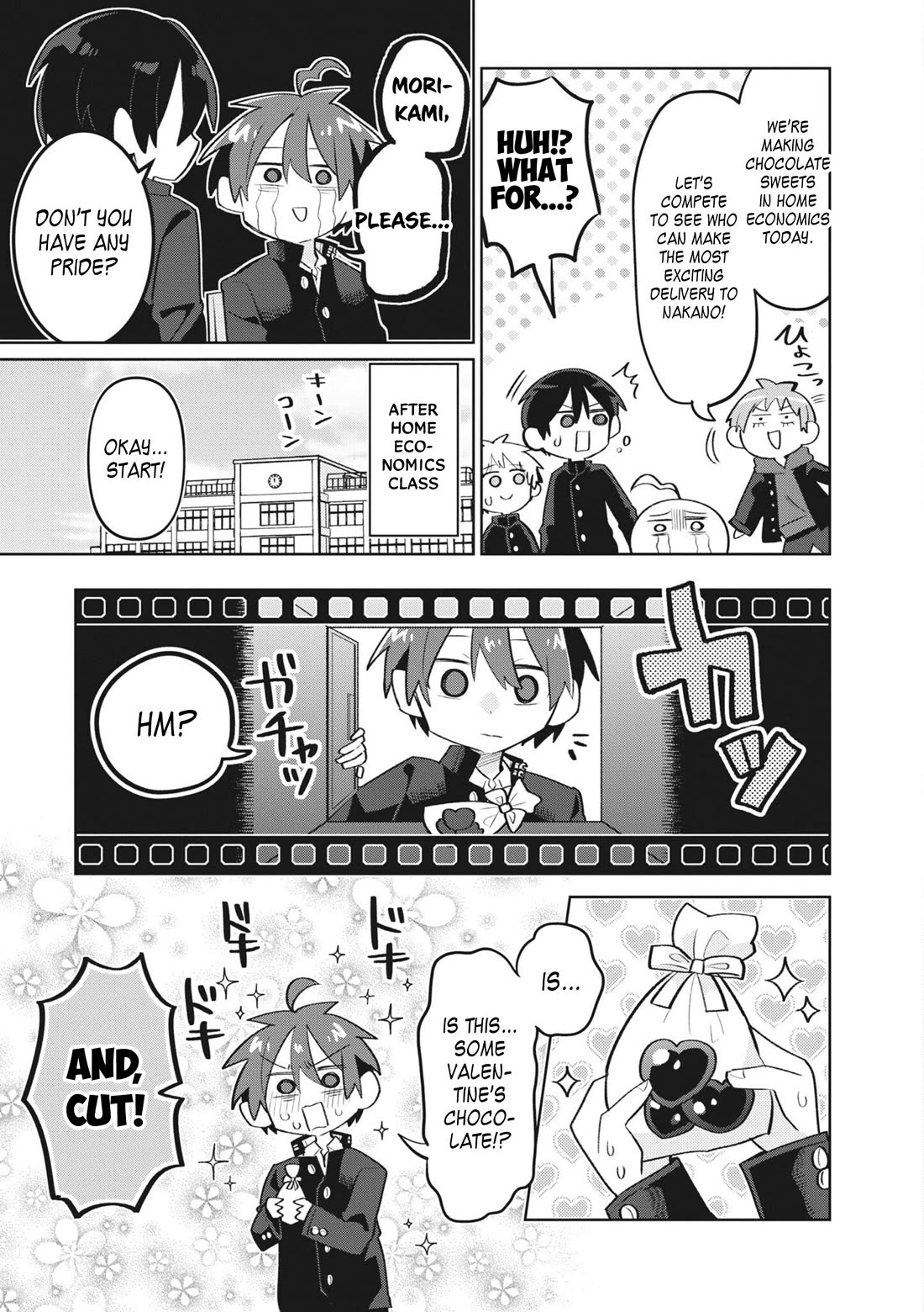 Puberty, an All Boys School!? and Nakano-kun Chapter 16 page 4 - Chapter 16: A Fictional Popular Valentine [END]